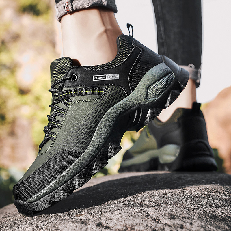 (⏰Limited Time Sale 70% OFF) Men's Wear Resistant Non-slip Anti-skid Anti-puncture Hiking Shoes -tidenox