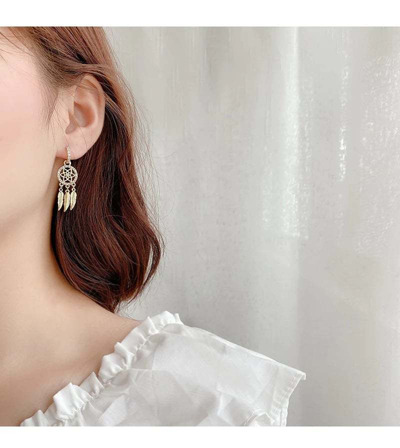 Dreamcatcher Earrings-tidenox