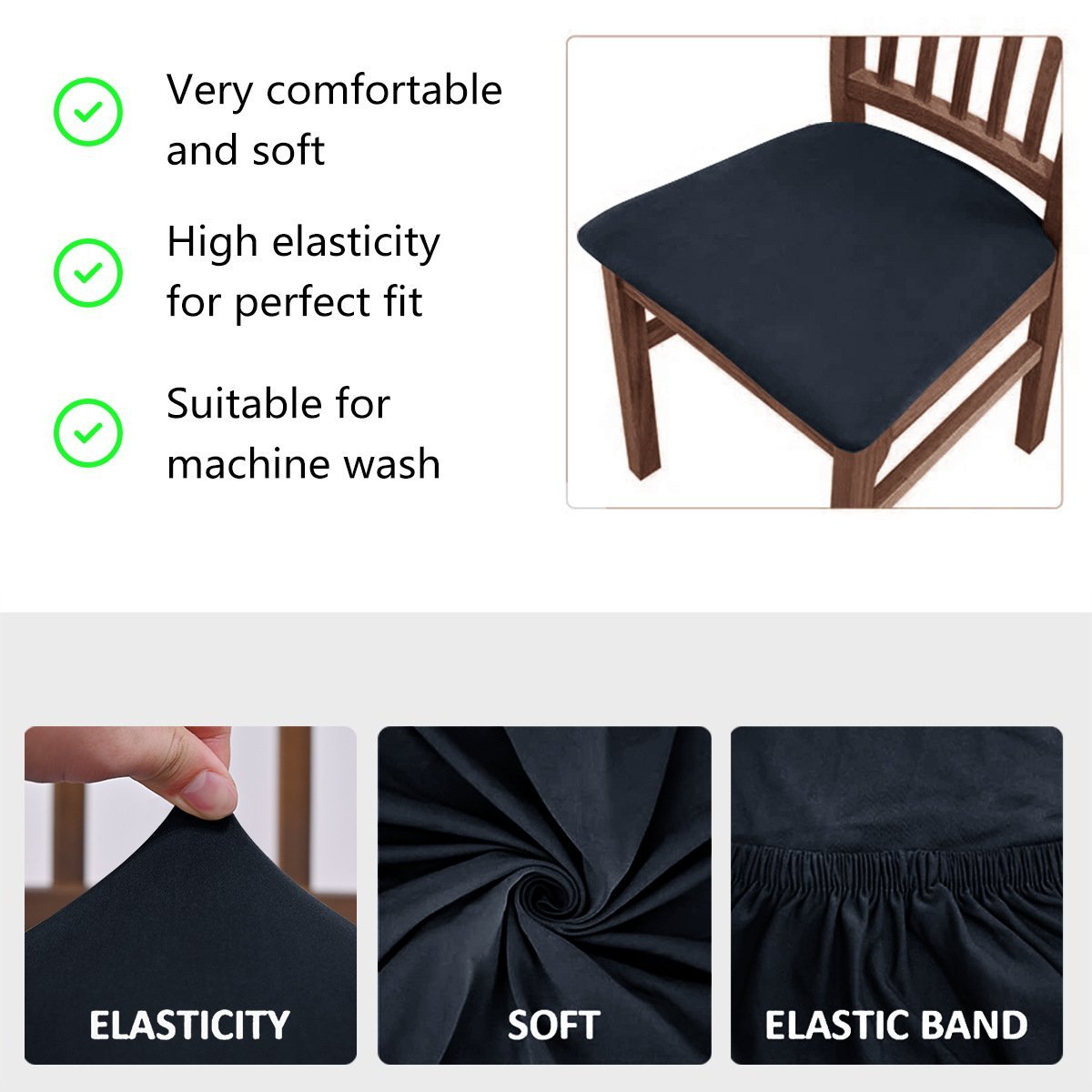 Waterproof Chair Covers – Stretchy, Removable & Washable Protectors for Dining Room Chairs! 🪑