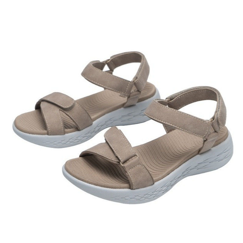 Women's Velcro Orthopedic Thick Sole Anti slip Sandals-tidenox