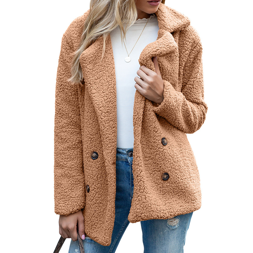 Women's Casual Plush Thickened Coat-tidenox