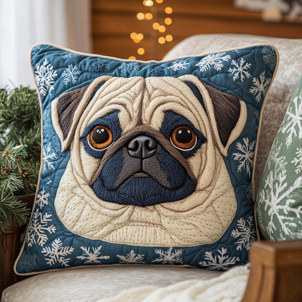 Lovely Pug XR2910006CL Quilt Pillow Case-tidenox