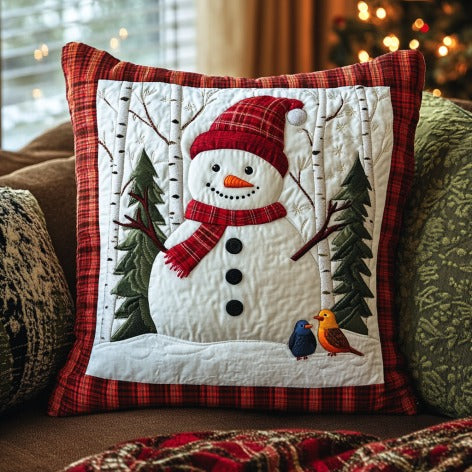 Snowman Christmas XR1210007CL Quilt Pillow Case-tidenox