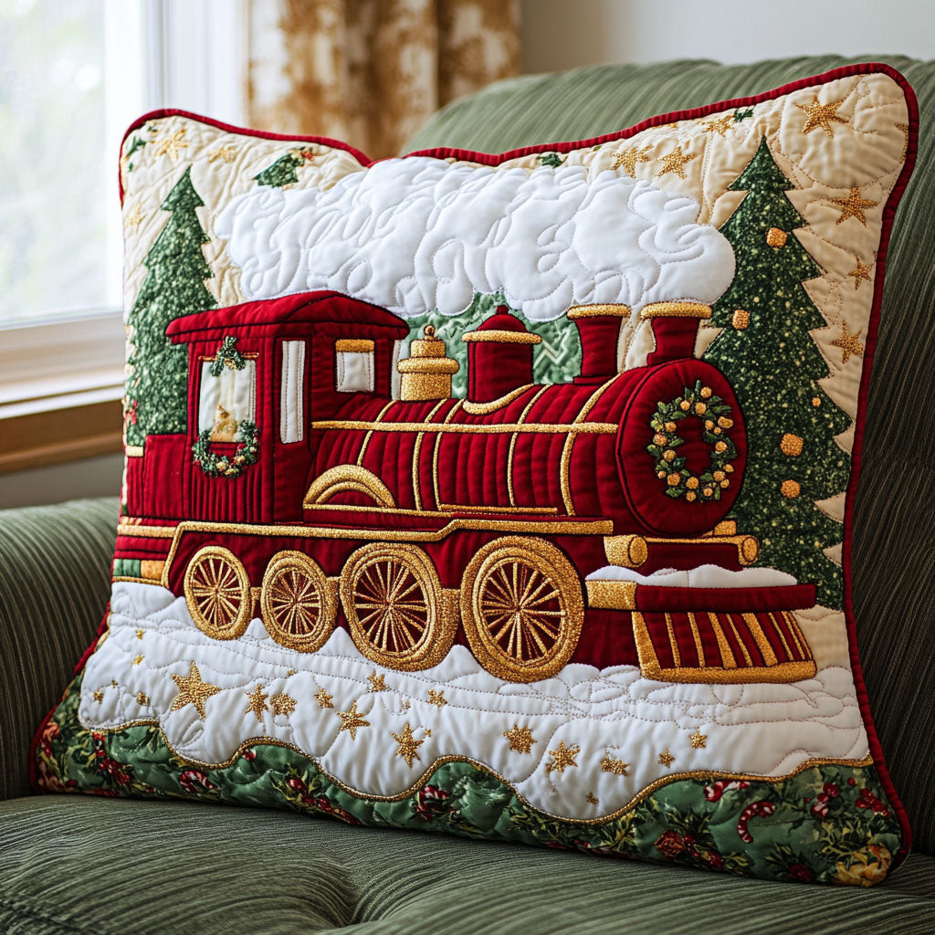 Cozy Train CW0110062CL Quilt Pillow Case-tidenox