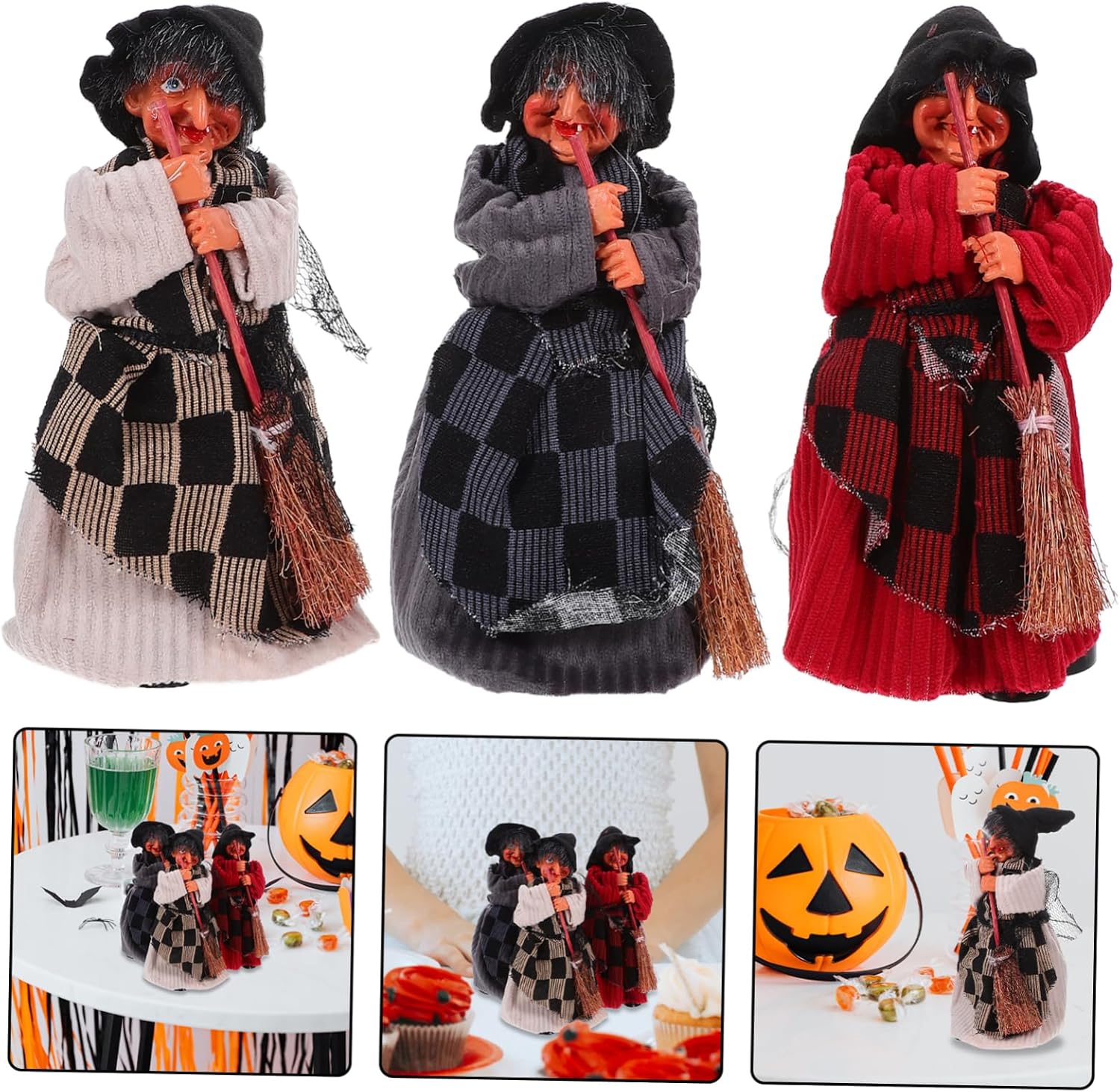 🧙🧹Halloween Witch Doll Statue Decor Desktop-tidenox