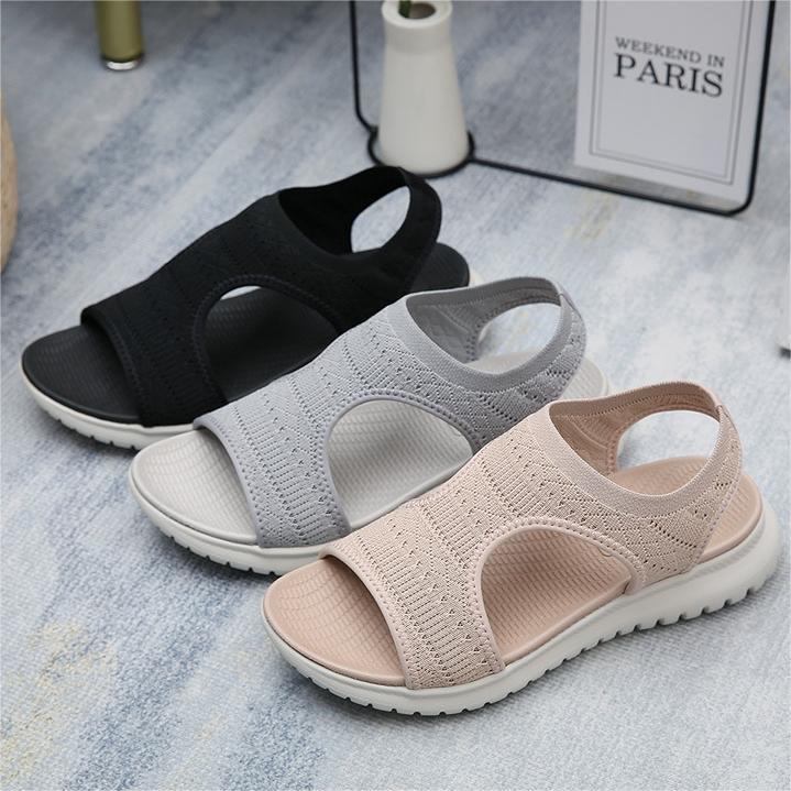 Orthopedic Sandals Cushion Walk Fly Knit Sporty Sandal EEE Fit-tidenox