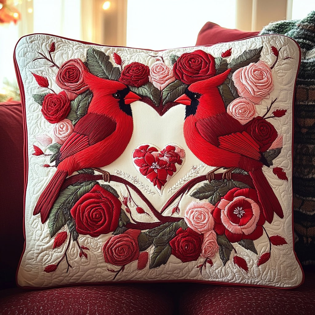 Love Cardinal XR1711011CL Quilt Pillow Case-tidenox