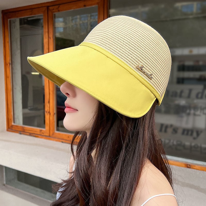 Women's Large Brim Sunscreen Hat-tidenox