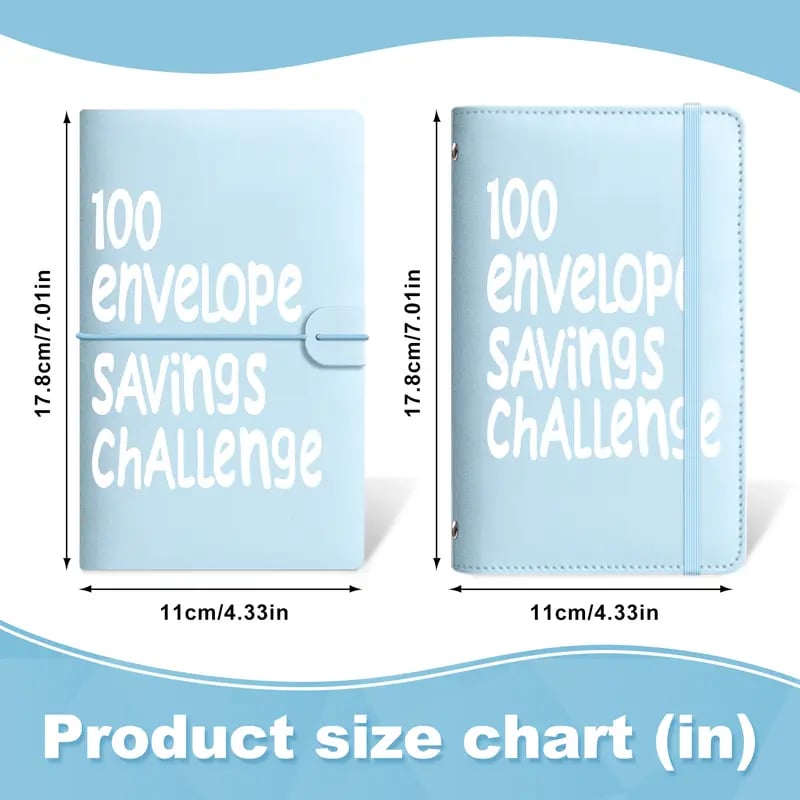 🔥100 Days Money Saving Challenge Coin Envelope BudgetStorage Book💵-tidenox