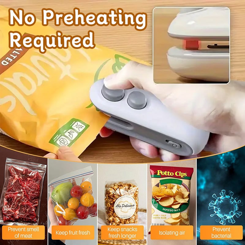🔥🔥Mini Bag Sealer with Cutter and Magnet