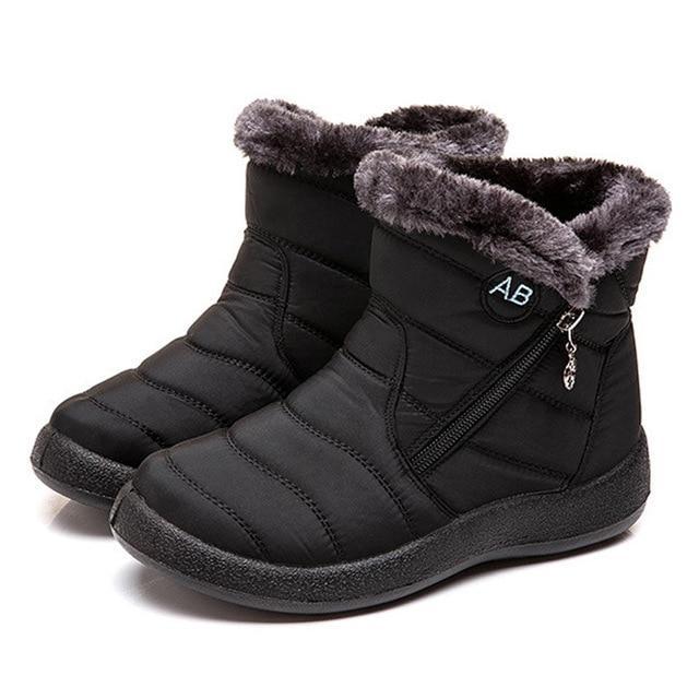 Warm Winter Snow Boots, Long Plush-Lined Unisex Boots, Waterproof and Non-Slip for Men and Women-tidenox