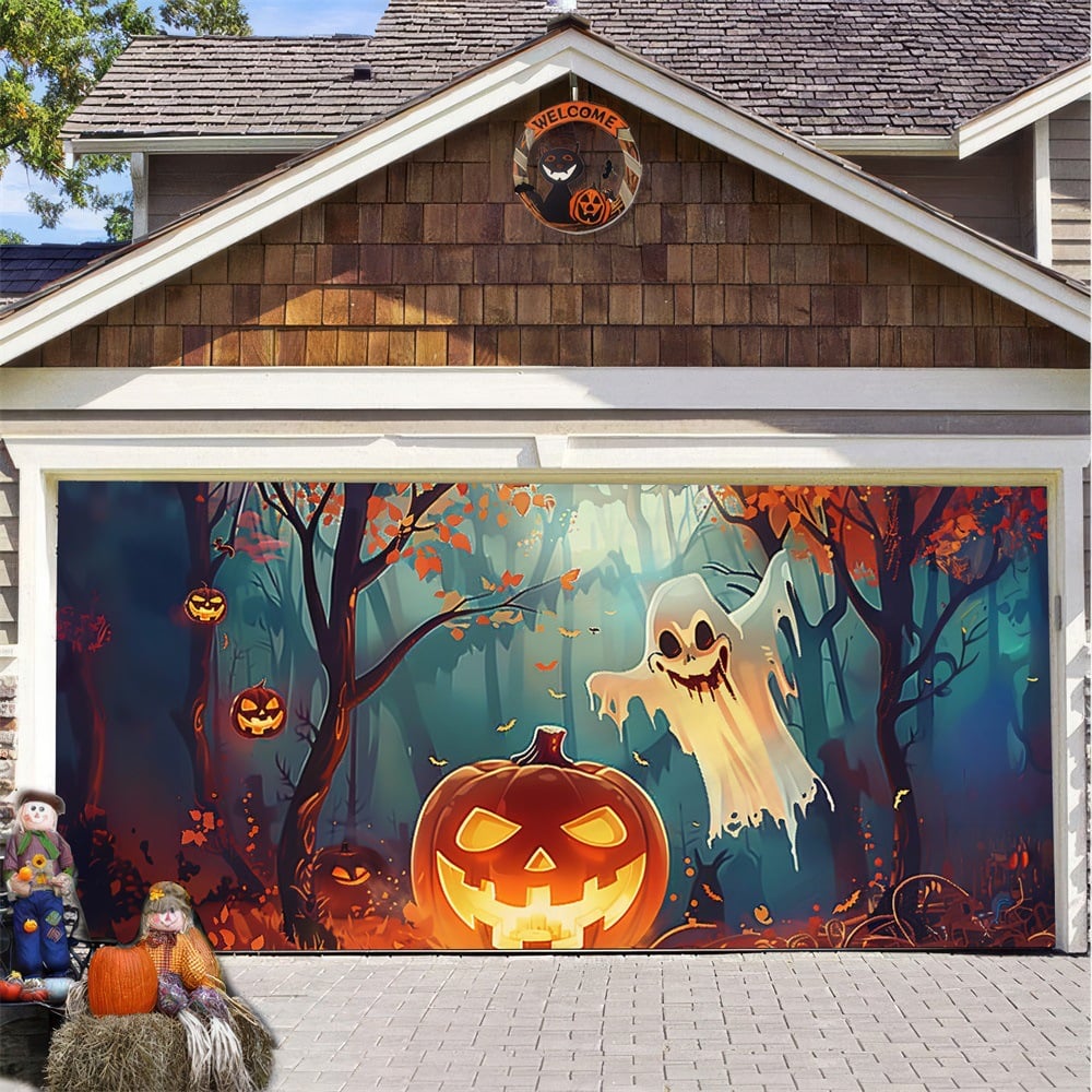 2025 Halloween Garage Door Decoration-tidenox