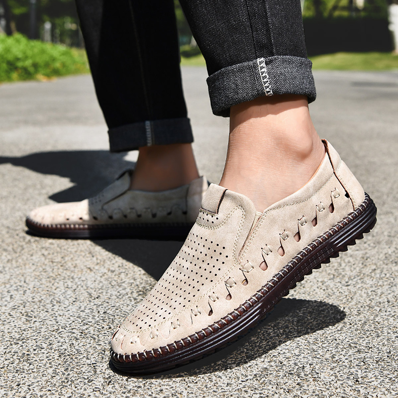 ⏰LAST DAY – 60% OFF🛒 Men's - Orthopedic Leather Loafers – Breathable, Supportive & Lightweight Casual Shoes for Walking, Driving & Everyday Comfort-tidenox