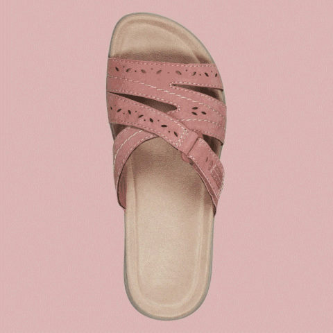 New Comfortable Leather Belt Slippers-tidenox