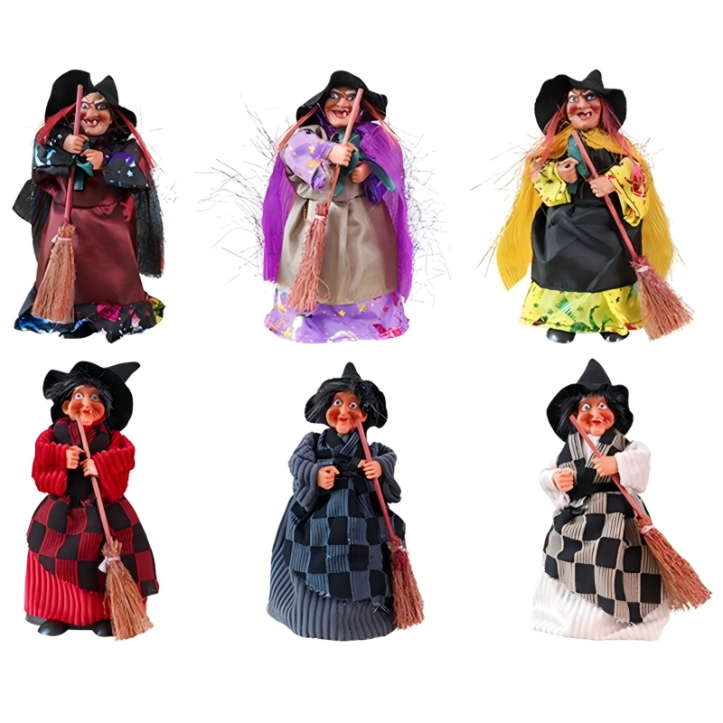🧙🧹Halloween Witch Doll Statue Decor Desktop-tidenox
