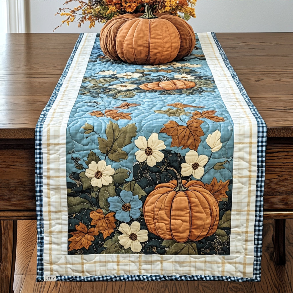 Pumpkin Spice Season Quilted Table Runner NCU0TL1335-tidenox