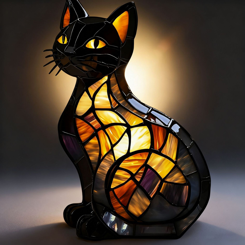 The Ultimate Gift Every Cat Lover Will Adore: A Whimsical Artisan-Crafted Lamp That Makes Your Home (and Heart) Glow!-tidenox