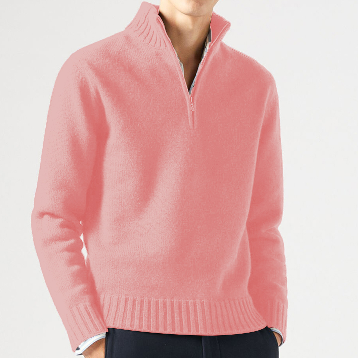 Men's Lapel Knitted Cashmere Sweater Cardigan-tidenox