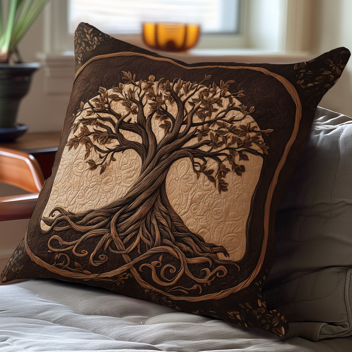 Sacred Flow Tree Of Life WN2006063CL Quilt Pillow Case-tidenox