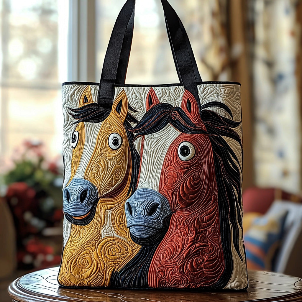 Whimsy Hoof Quilted Tote Bag NCU0DV6773-tidenox