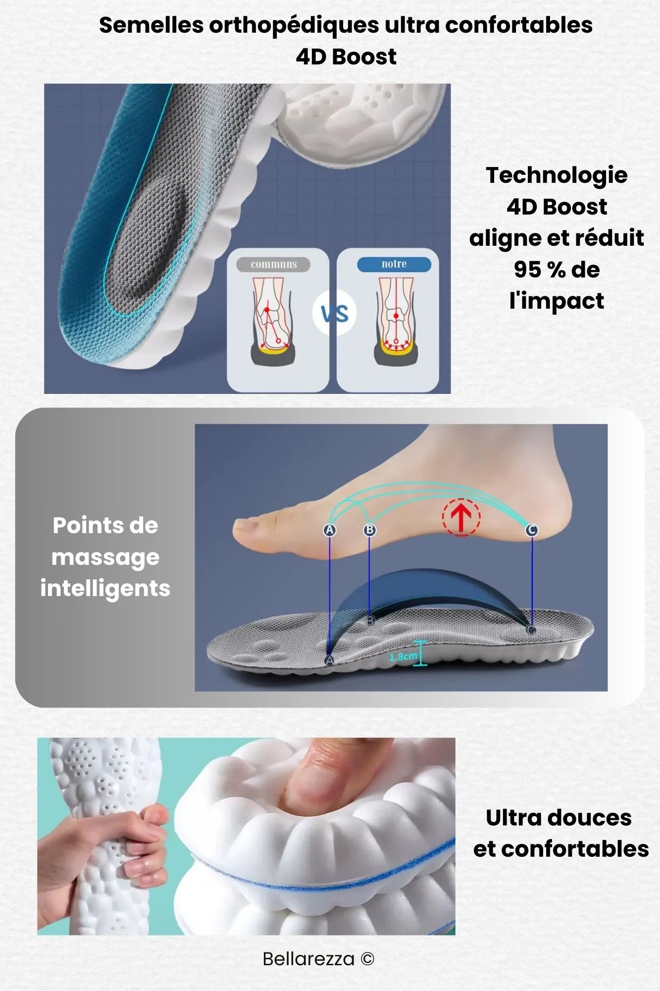 Chaussures orthopédiques femme ultra confort