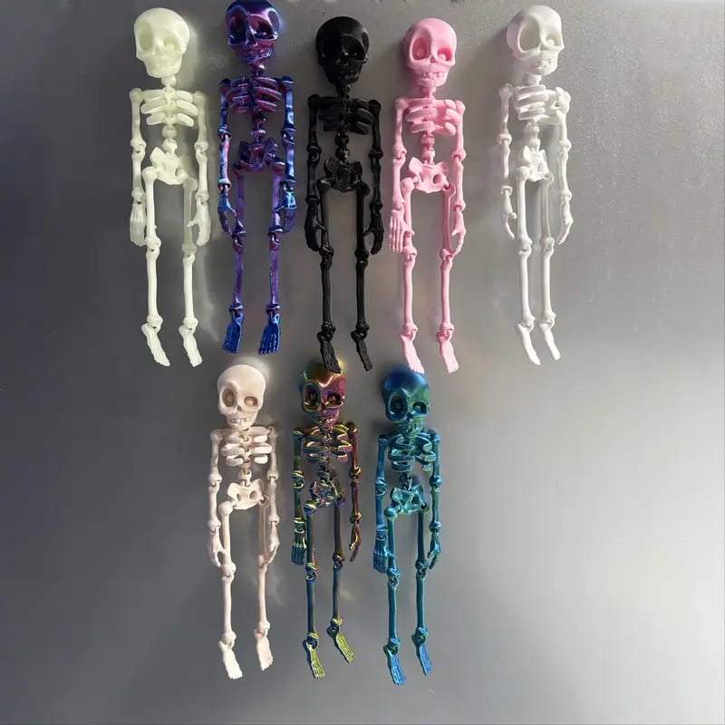 3D Printed Vintage Skeleton Magnetic Figurine 🎃-tidenox
