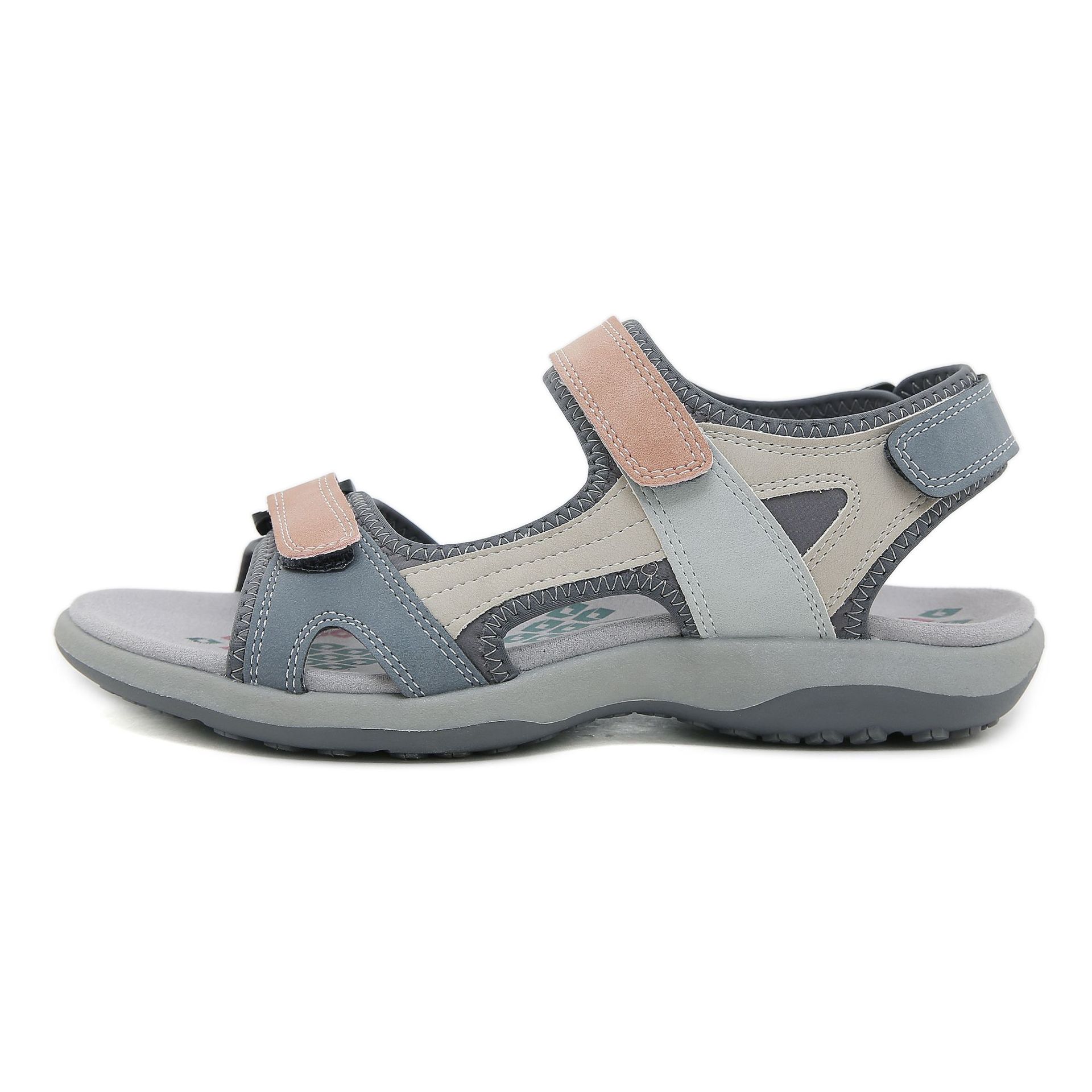 Orthopedic Sandals - Color Blocking Velcro Sports Sandals-tidenox
