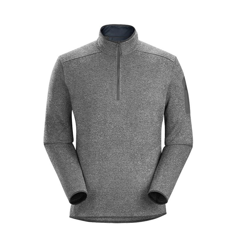 Men's Casaul Zipper Plush Fleece Thermal Sweater-tidenox