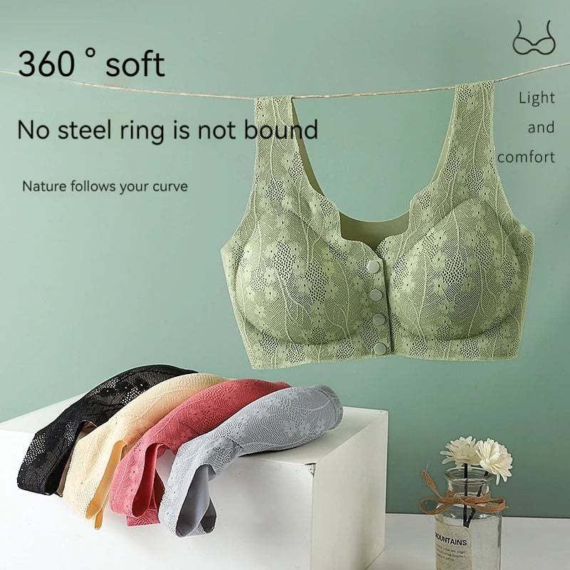 Comfortable & Convenient Front Button Bra-tidenox