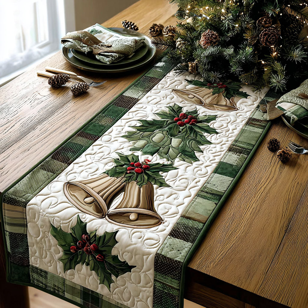 Christmas Chime Quilted Table Runner NCU0PT9954-tidenox