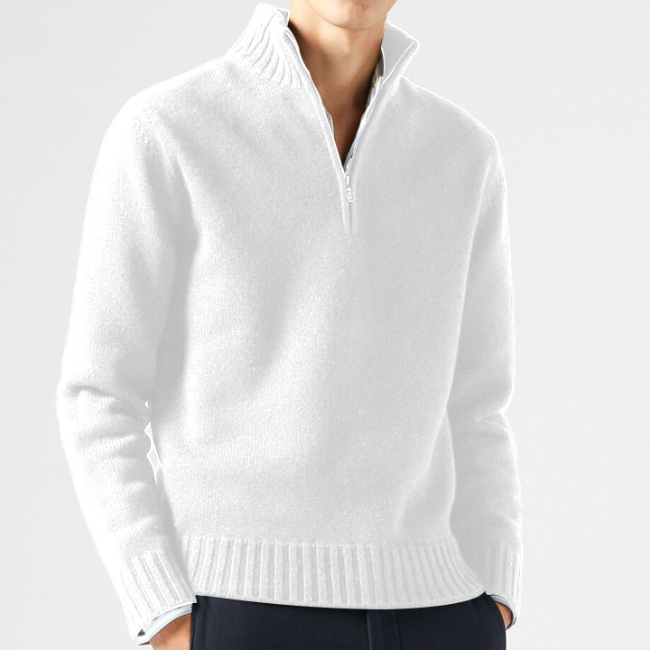 Men's Lapel Knitted Cashmere Sweater Cardigan-tidenox