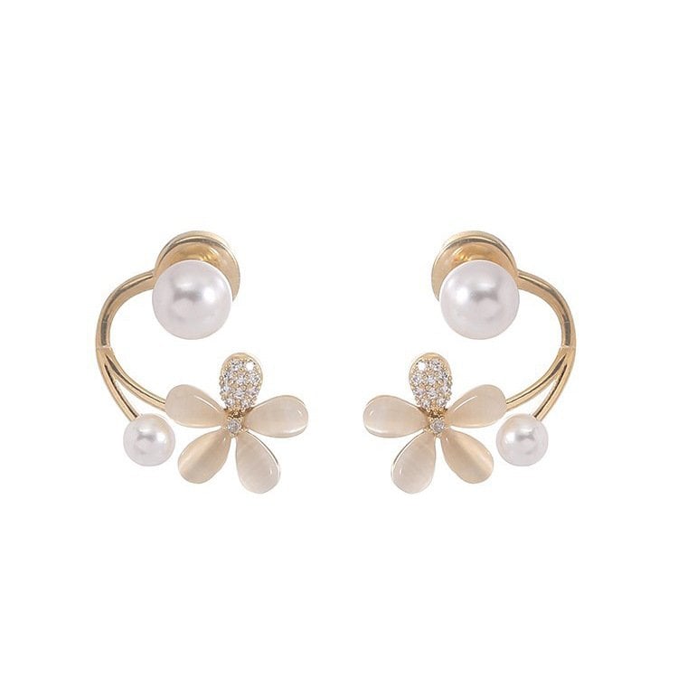 (🌸New Spring)Elegant Flower Stud Earrings-tidenox