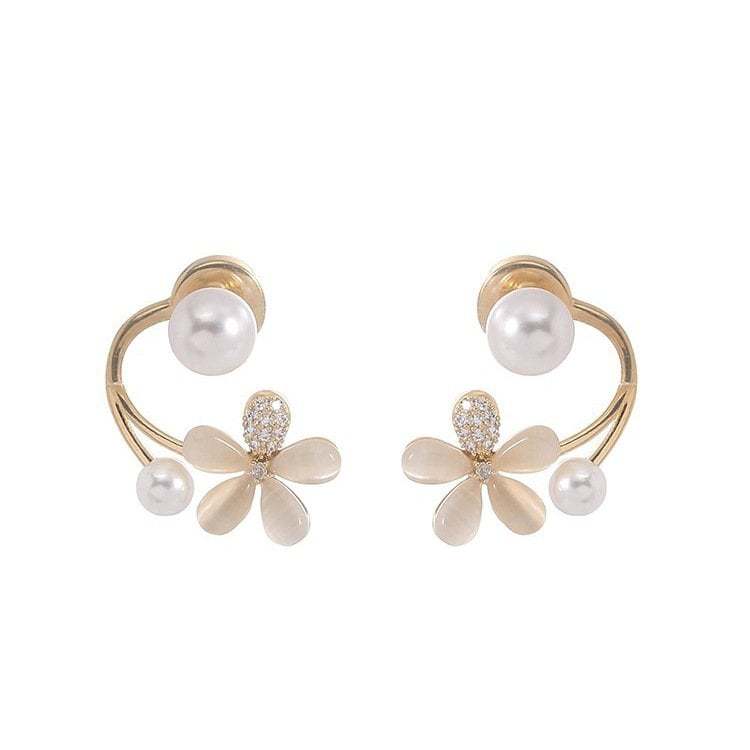 (🌸New Spring)Elegant Flower Stud Earrings-tidenox