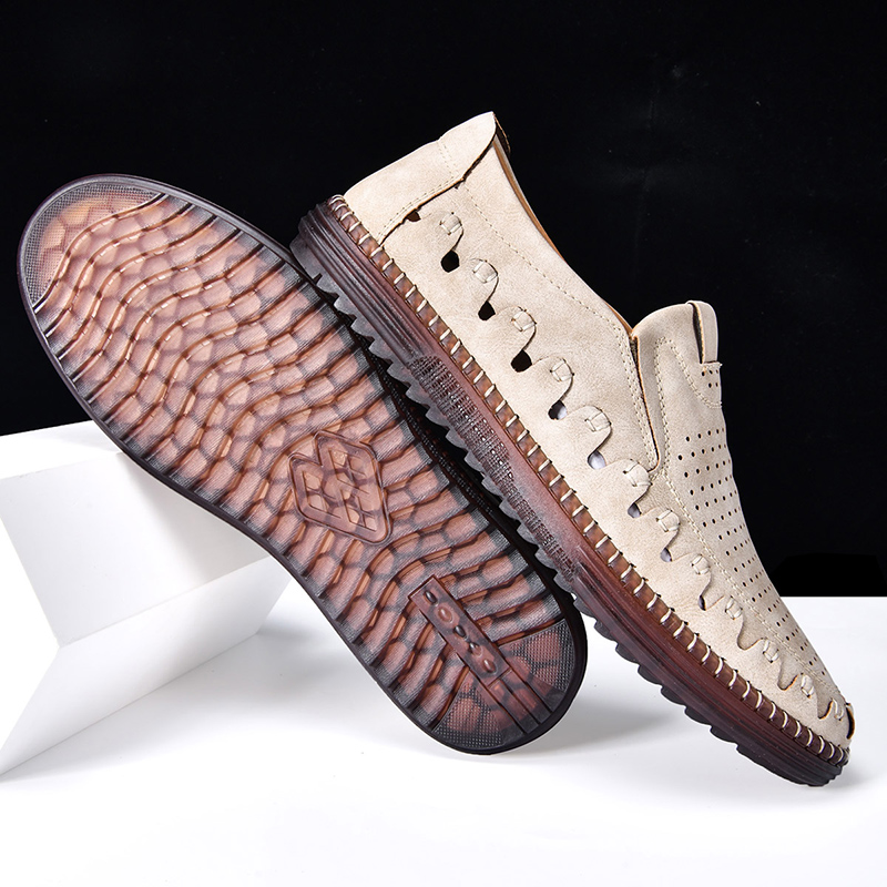 ⏰LAST DAY – 60% OFF🛒 Men's - Orthopedic Leather Loafers – Breathable, Supportive & Lightweight Casual Shoes for Walking, Driving & Everyday Comfort-tidenox