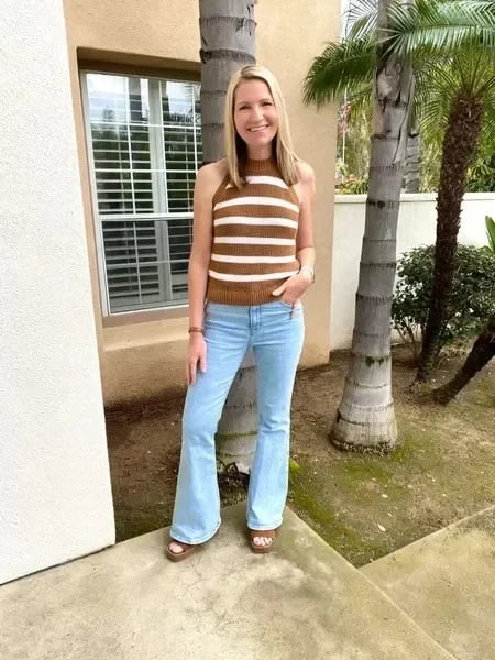 💥Ultra High Rise Stretch Flare Jean-tidenox