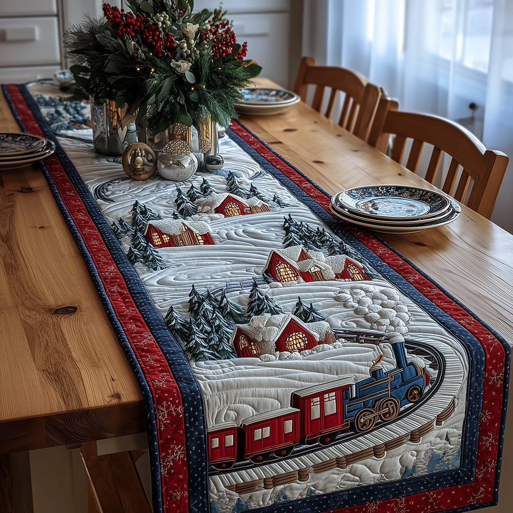 Christmas Rail Quilted Table Runner NCU0TH3437-tidenox
