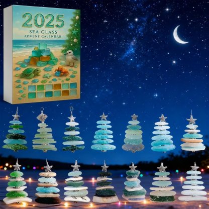 🌊Sea Glass Christmas Tree Advent Calendar | A surprise behind each door😲🎁-tidenox