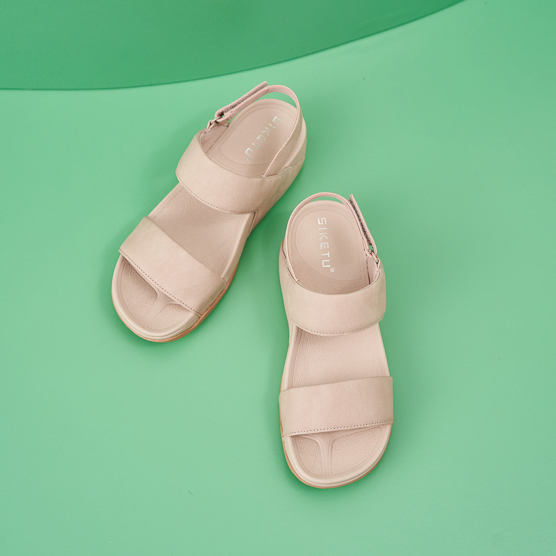 Adjustable Leather Sandals-tidenox