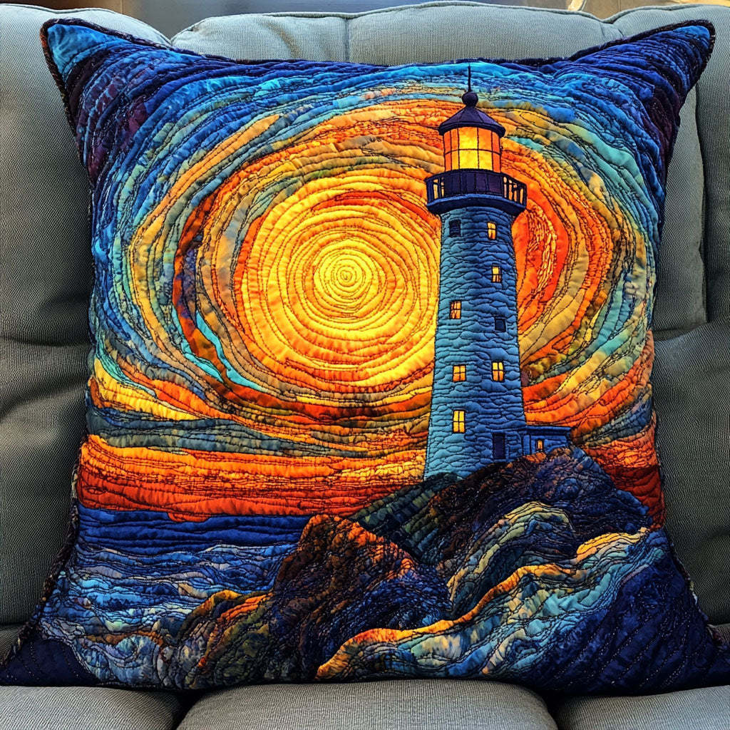 Celestial Lighthouse CW1607012CL Quilt Pillow Case-tidenox