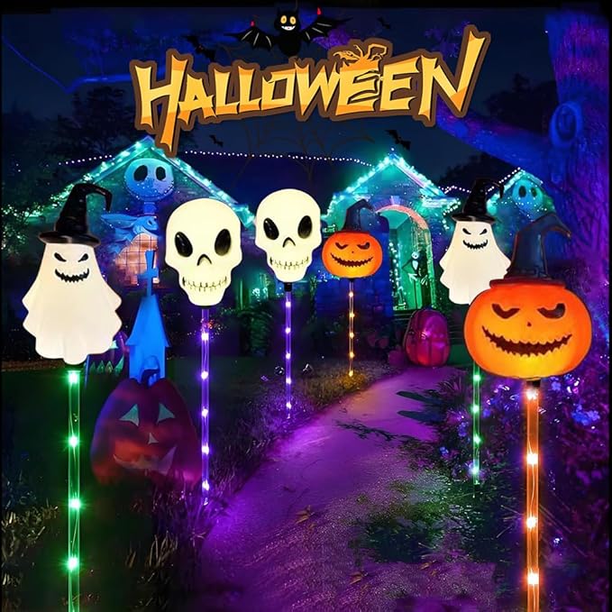 6 in 1 Halloween Solar Garden Lights