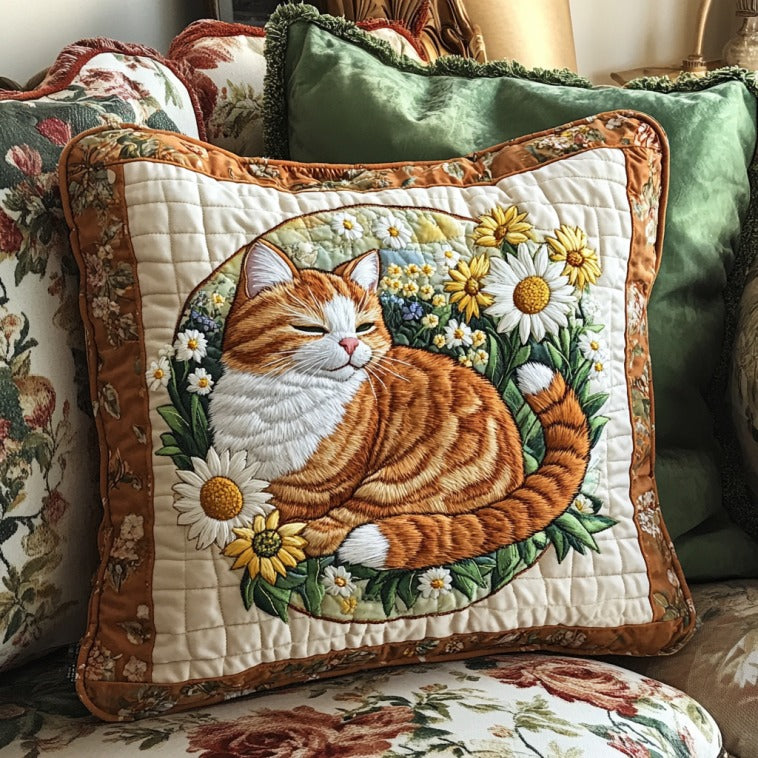 Floral Cat XR2210005CL Quilt Pillow Case-tidenox