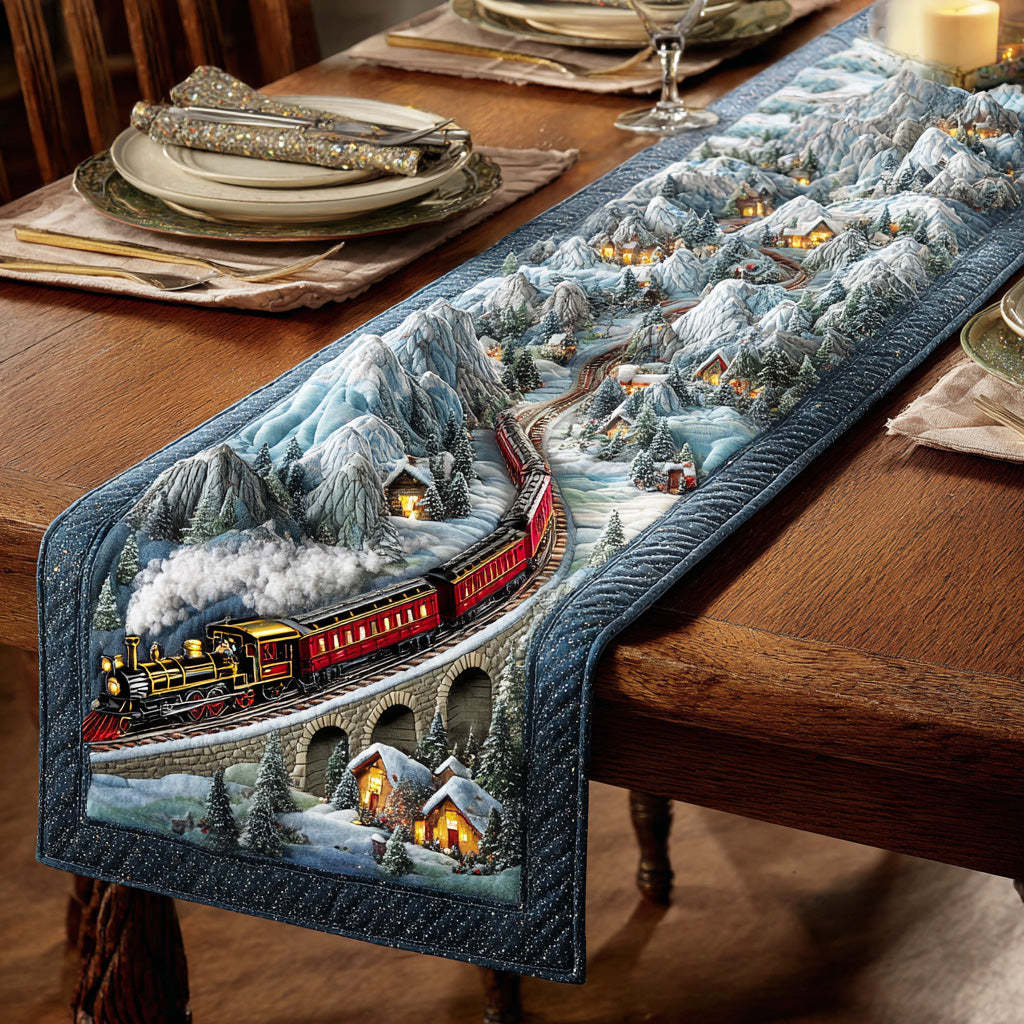Icy Forest Dream Quilted Table Runner NCU0TD1711-tidenox