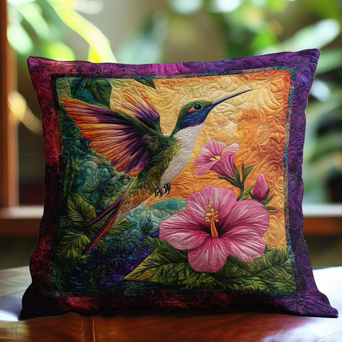 Hummingbird Enchantment WN0802111CL Quilt Pillow Case-tidenox