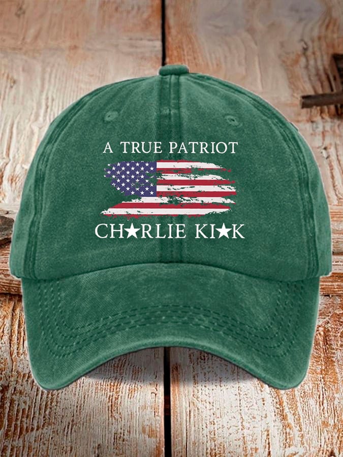 Unisex Freedom American Flag Print Baseball Cap-tidenox