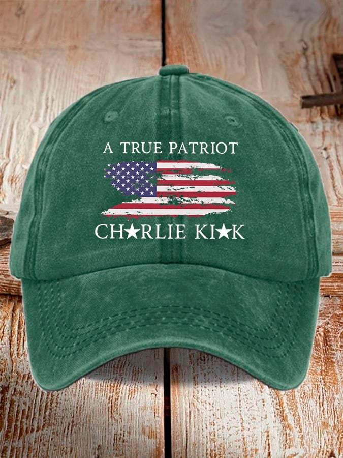 Unisex Freedom American Flag Print Baseball Cap-tidenox