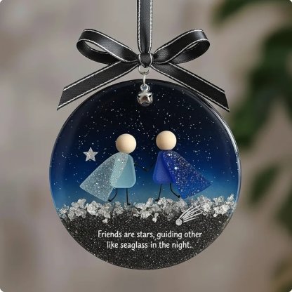 🌊Emotional Sea Glass Christmas Ornament-tidenox