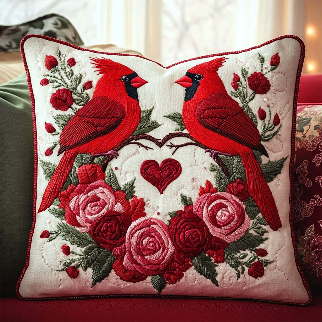 Garden Of Cardinal XR1711013CL Quilt Pillow Case-tidenox