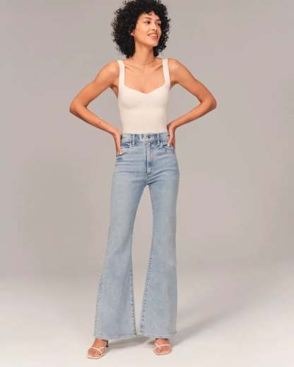 💥Ultra High Rise Stretch Flare Jean-tidenox