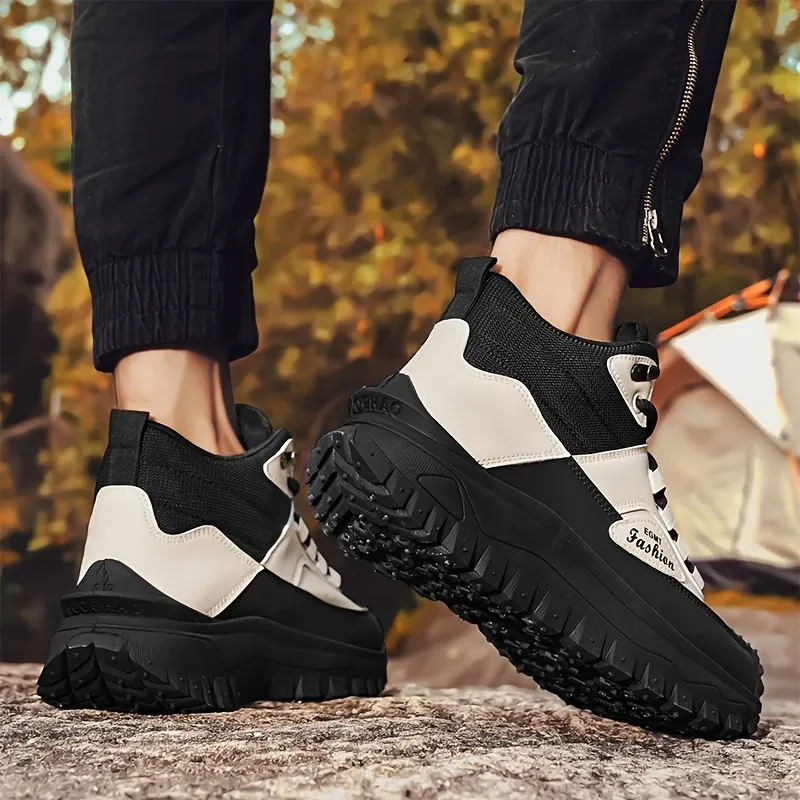 (⏰Limited Time Sale 70% OFF) Men’s Work Hiking Boots – Waterproof, Non-Slip, Puncture and Smash Resistant, Wide Toe, Arch Support – Ideal for Daily Wear and Outdoor Adventures-tidenox