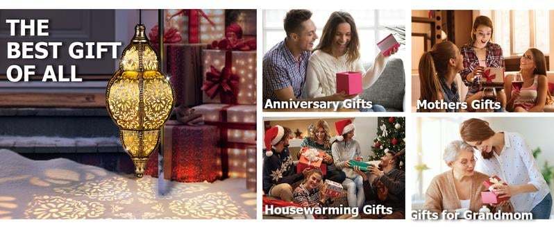 🌙Moroccan Style Artisan Solar Lights Outdoor - IPX44 waterproof✨-tidenox